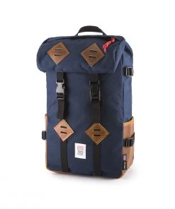 TOPO DESIGNS KLETTERSACK - NAVY / BROWN LEATHER Bags & Wallets