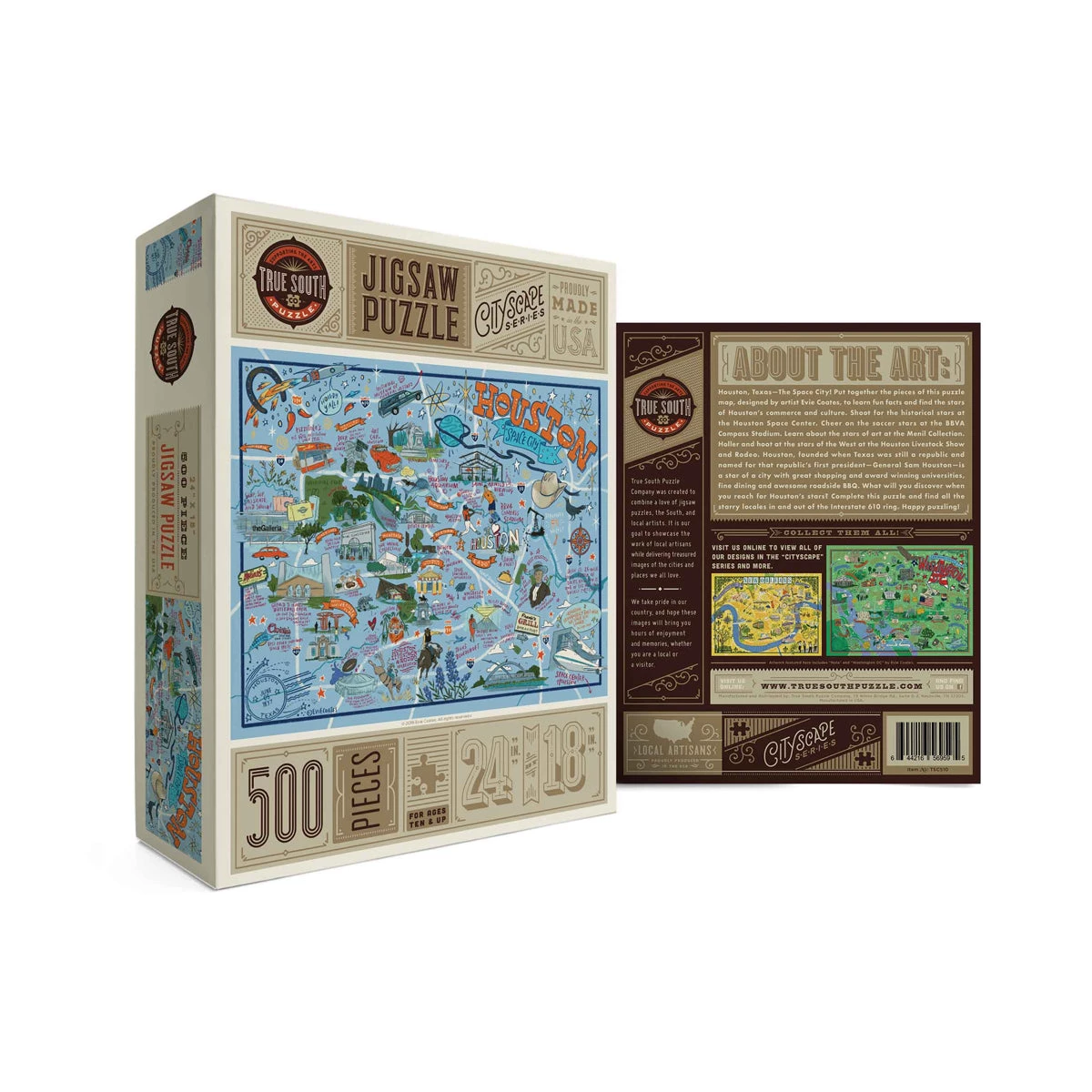 TRUE SOUTH PUZZLE COMPANY HOUSTON PUZZLE Other Supplies 4 TRUE SOUTH PUZZLE COMPANY HOUSTON PUZZLE Other Supplies