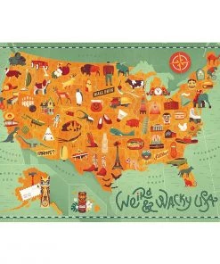 TRUE SOUTH PUZZLE COMPANY WEIRD WACKY USA PUZZLE Other Supplies