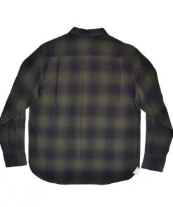 UNIVERSAL WORKS Sale EASTSIDE SHIRT - SHADOW CHECK OLIVE
