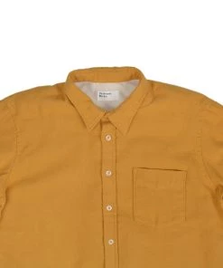 UNIVERSAL WORKS NEW STANDARD L/S SHIRT - MUSTARD Clothing