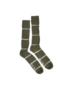 UNIVERSAL WORKS TIE DYE SOCK - OLIVE Socks & Underwear