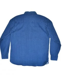 UNIVERSAL WORKS WORKER L/S SHIRT - WASHED INDIGO Clothing 7 UNIVERSAL WORKS WORKER L/S SHIRT - WASHED INDIGO Clothing