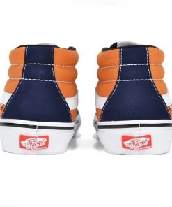 VANS SKATE GROSSO MID - NAVY & ORANGE Shoes 7 VANS SKATE GROSSO MID - NAVY & ORANGE Shoes