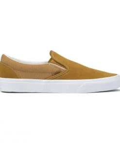 VANS Shoes CLASSIC SLIP-ON HEAVY TEXTURES - GOLDEN BROWN & TRUE WHITE